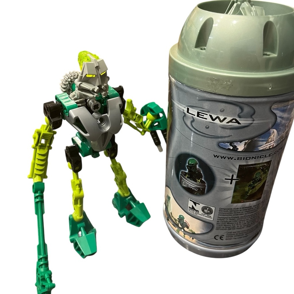LEGO Bionicle Figures with Canisters - Blue and White